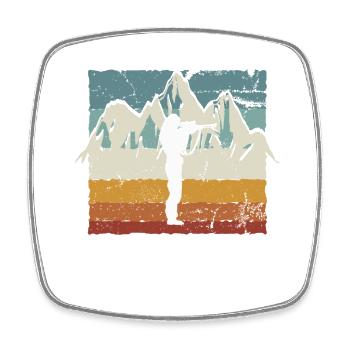 Hunter, wonderful nature - Square fridge magnet - white - Front