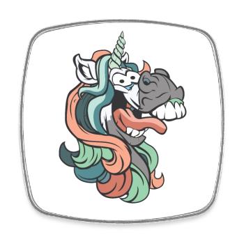 Unicorn Unicorn I'm not crazy - Square fridge magnet - white - Front