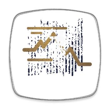 Marathon, TrailRunning Runner - Square fridge magnet - white - Front