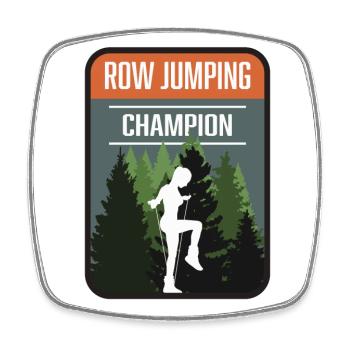 Rope Jumping Champion - Square fridge magnet - white - Front