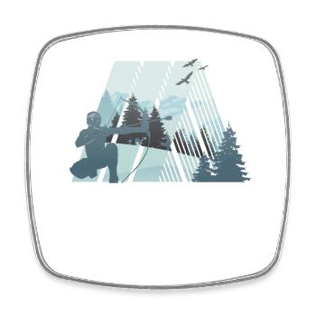 Arrowtag Archery - Square fridge magnet - white - Front