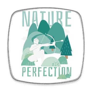 Arrowtag Archery - Square fridge magnet - white - Front