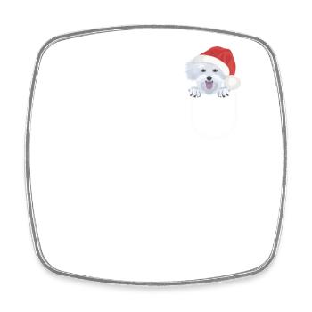 Malteser Merry Christmas - Square fridge magnet - white - Front