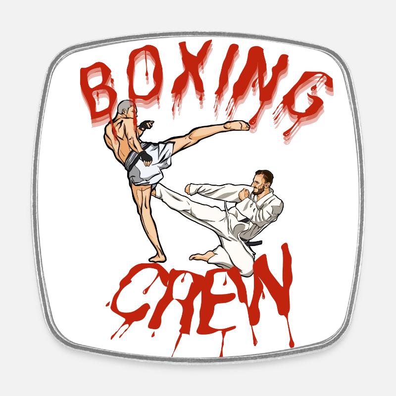 Boxen - Viereckiger Kühlschrankmagnet - Weiß