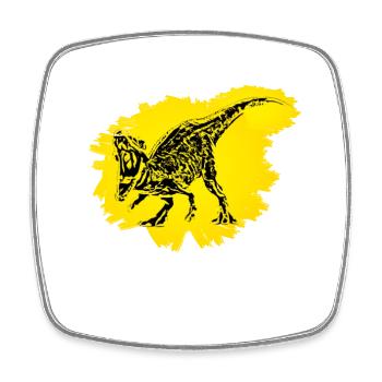 Baryonyx - Square fridge magnet - white - Front
