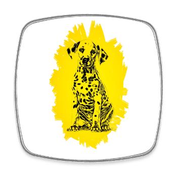 Dalmatian - Square fridge magnet - white - Front