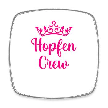 Hopfen Crew Pink - Viereckiger Kühlschrankmagnet - Weiß - Vorne