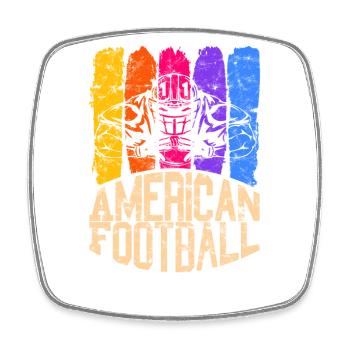 American Football Colour Sackinator - Square fridge magnet - white - Front