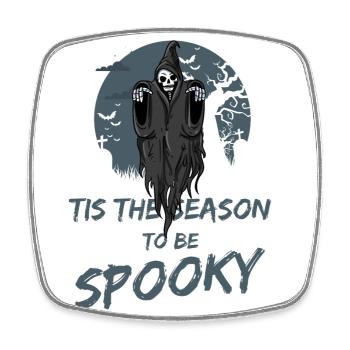 The Grim Reaper - Square fridge magnet - white - Front