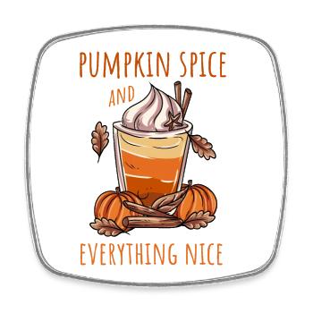 Pumpkin Autumn All the best - Square fridge magnet - white - Front