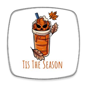 Halloween Kaffee Becher - Viereckiger Kühlschrankmagnet - Weiß - Vorne