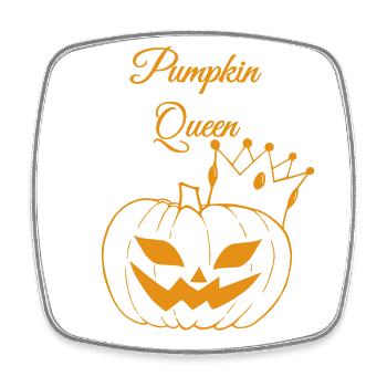 Pumpkin Queen - Viereckiger Kühlschrankmagnet - Weiß - Vorne
