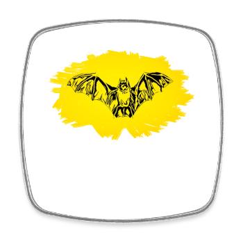 Bat - Square fridge magnet - white - Front