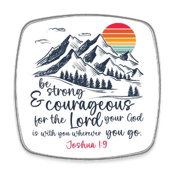 Jesus Christ - Christian Shirt Bible Verse - Square fridge magnet - white - Front