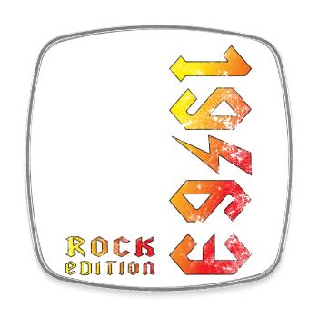 Birthday Rock Edition 1963 - Magnet carré - blanc - Devant