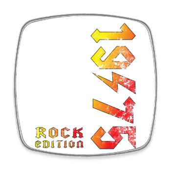 Geburtstag Rock Edition 1975 - Viereckiger Kühlschrankmagnet - Weiß - Vorne