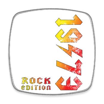 Birthday Rock Edition 1973 - Magnet carré - blanc - Devant