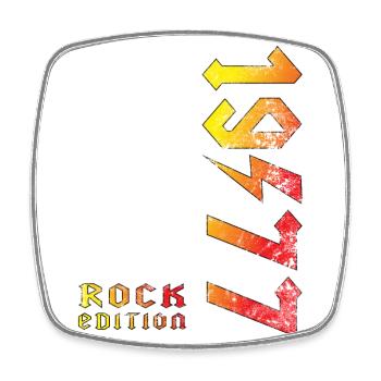 Birthday Rock Edition 1977 - Magnet carré - blanc - Devant