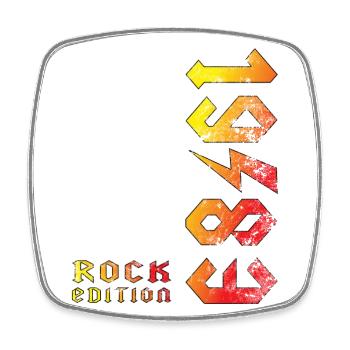 Birthday Rock Edition 1983 - Magnet carré - blanc - Devant