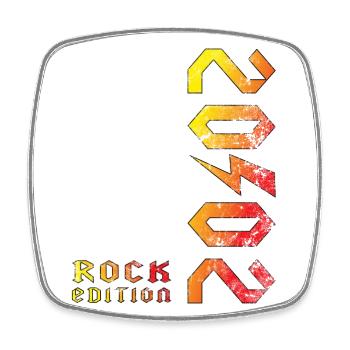 Birthday Rock Edition 2002 - Magnet carré - blanc - Devant