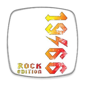 Birthday Rock Edition 1966 - Square fridge magnet - white - Front