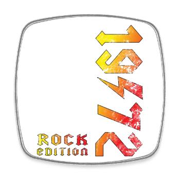 Birthday Rock Edition 1972 - Magnet carré - blanc - Devant