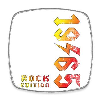 Birthday Rock Edition 1965 - Magnet carré - blanc - Devant