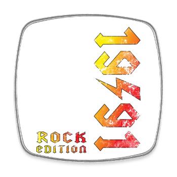 Birthday Rock Edition 1991 - Magnet carré - blanc - Devant