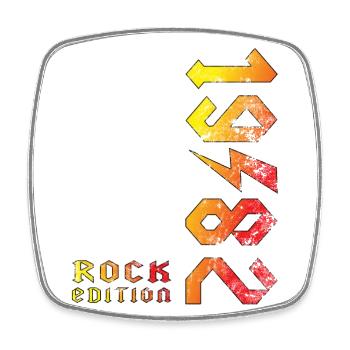 Birthday Rock Edition 1982 - Magnet carré - blanc - Devant