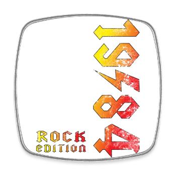 Birthday Rock Edition 1984 - Magnet carré - blanc - Devant