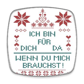 I'm here for you - Square fridge magnet - white - Front