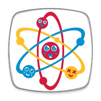 Cute Physics - Square fridge magnet - white - Front