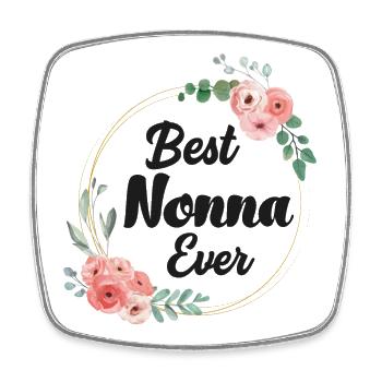 Best Nonna Beste Oma italienisch Oma Schweizer Oma - Viereckiger Kühlschrankmagnet - Weiß - Vorne