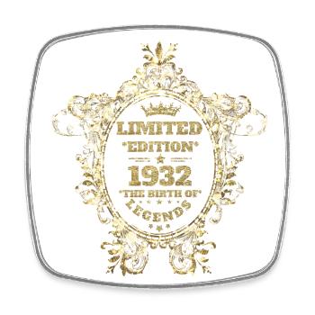 Limited Edition 1932 - Square fridge magnet - white - Front