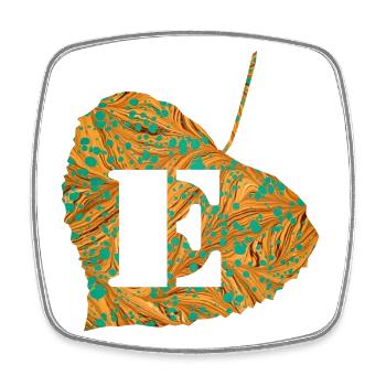 Sheet E 95 E - Square fridge magnet - white - Front