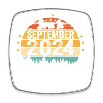 September 2024 Anniversary 2024 September - Square fridge magnet - white - Front