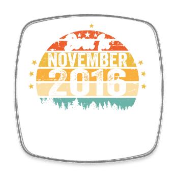 Légendaire depuis novembre 2016 - 2016 - Magnet carré - blanc - Devant