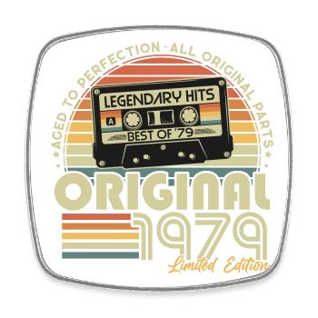 1979 Vintage Vintage rétro cadeau d’anniversaire - Magnet carré - blanc - Devant