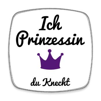 lustig - Viereckiger Kühlschrankmagnet - Weiß - Vorne