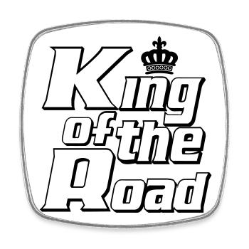 LKW Fahrer,LKW ,Trucker Fun King of the ..(25) - Viereckiger Kühlschrankmagnet - Weiß - Vorne