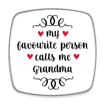 6061912 127585833 grandma - Magnet carré - blanc - Devant