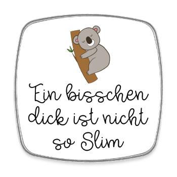 lustige Sprüche - Viereckiger Kühlschrankmagnet - Weiß - Vorne