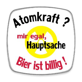 Trinkspruch - Viereckiger Kühlschrankmagnet - Weiß - Vorne