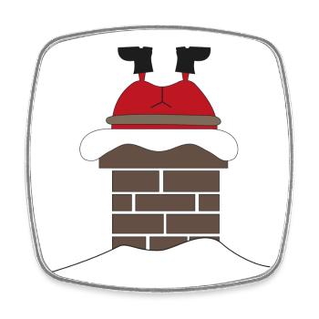 weihnachten - Viereckiger Kühlschrankmagnet - Weiß - Vorne