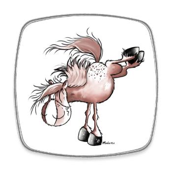 Appaloosa -Westernpferd - - Viereckiger Kühlschrankmagnet - Weiß - Vorne