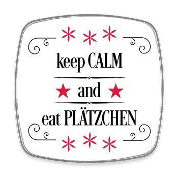 Christmas - Square fridge magnet - white - Front