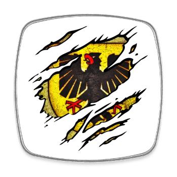 Dortmund - Dortmund Zerrissen - Viereckiger Kühlschrankmagnet - Weiß - Vorne