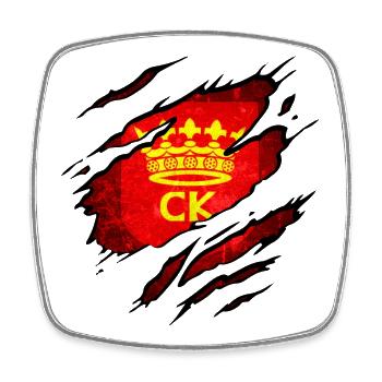 Kielce - Poland - Square fridge magnet - white - Front