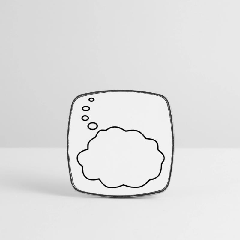 Speech Bubble / Thought Bubble Square fridge magnet