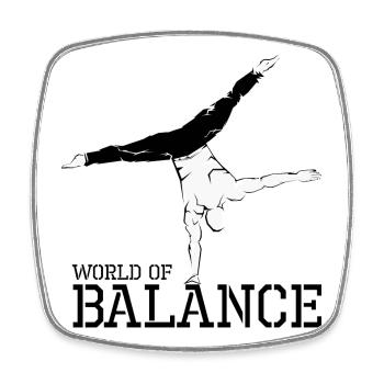 handbalance handstand calisthenics Sport Athlet - Viereckiger Kühlschrankmagnet - Weiß - Vorne